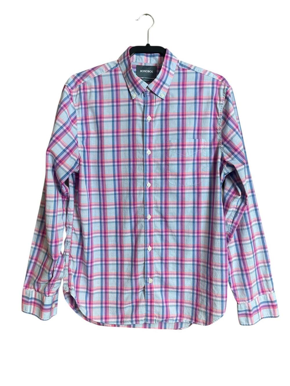 Bonobos plaid button down shirt men’s medium